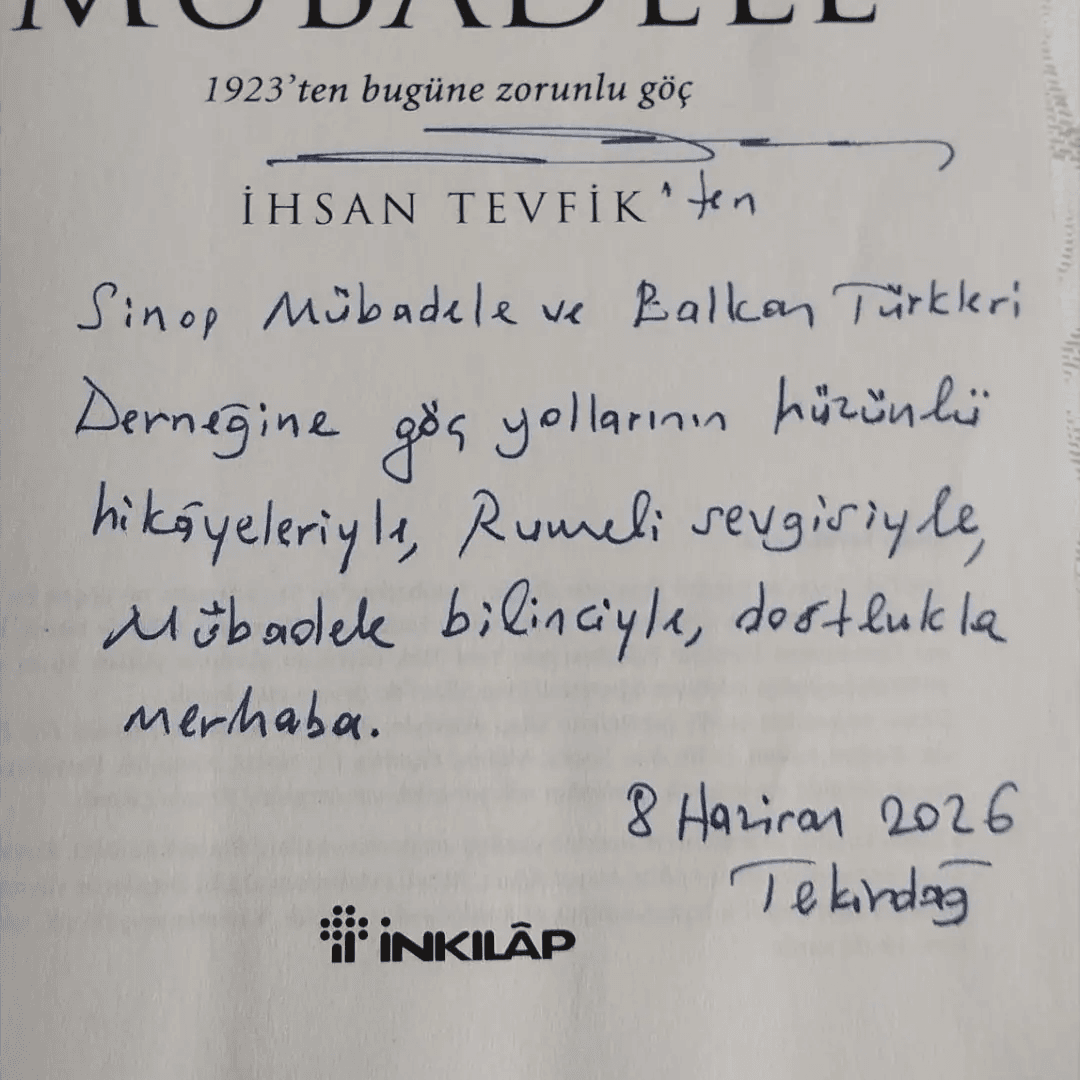 İhsan Tevfik hocamıza teşekkür ederiz